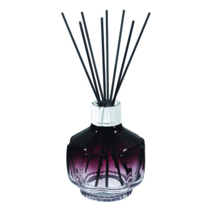 Nahaufnahme eines Raumduft-Diffusers mit schwarzen Duftstäbchen