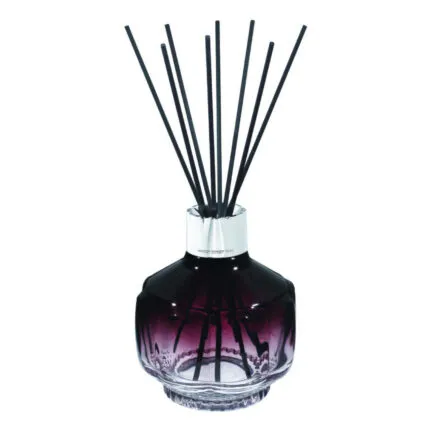 Nahaufnahme eines Raumduft-Diffusers mit schwarzen Duftstäbchen