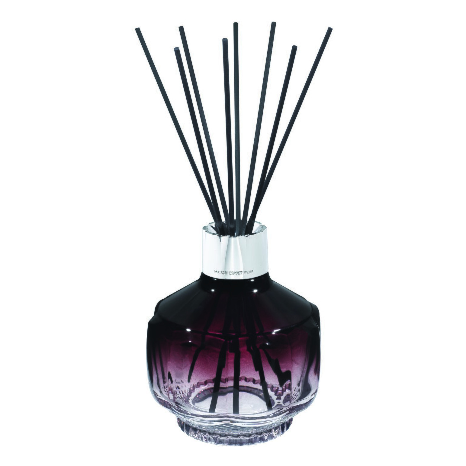 Diffuser mit Duftstäbchen Nahaufnahme eines Raumduft-Diffusers mit schwarzen Duftstäbchen
