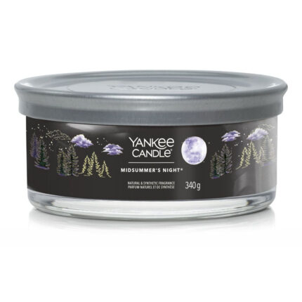 Geschlossene Yankee Candle Midsummer’s Night Duftkerze im Glas