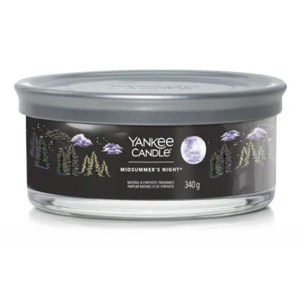 Geschlossene Yankee Candle Midsummer’s Night Duftkerze im Glas