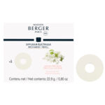 Maison-Berger-Verpackung mit Jasminmotiv und separatem ringförmigem Nachfüller