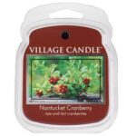 Nahaufnahme eines Village Candle Nantucket Cranberry Duftwachses