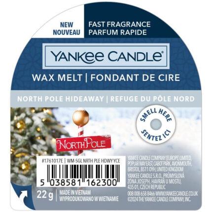 Yankee Candle North Pole Hideaway Wax Melt Verpackung mit 22 g Inhalt