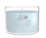 Nahaufnahme der Yankee Candle North Pole Hideaway Votivkerze im Glas