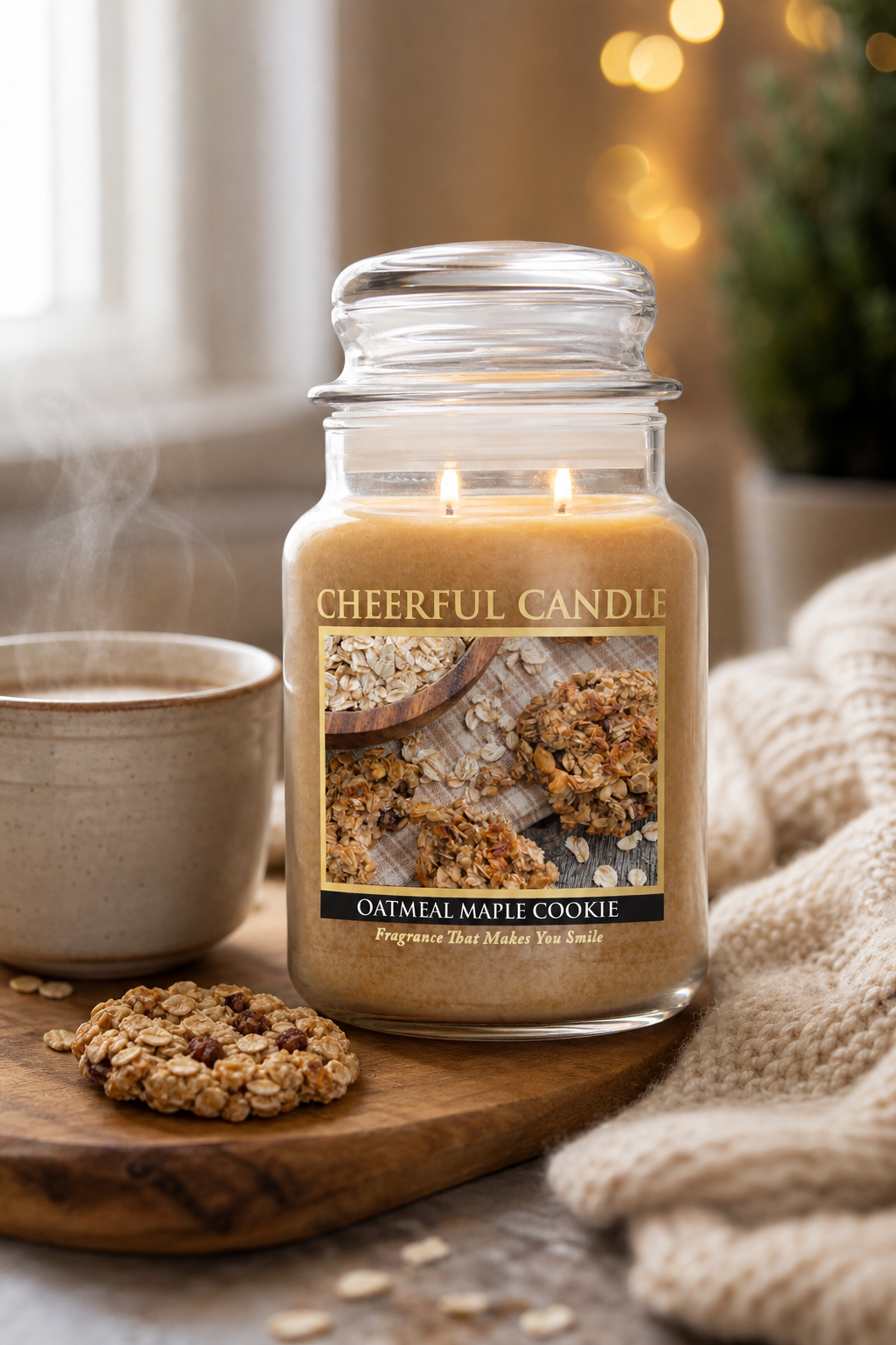 Oatmeal Maple Cookie 680g in einer stimmungsvollen Anwendungsszene