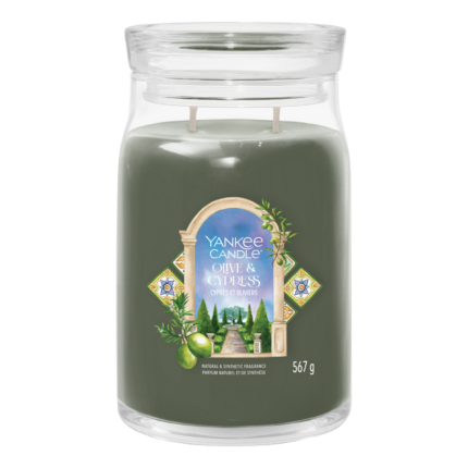 Olive & Cypress Signature Large Jar 567g 2-Docht – Hauptansicht