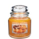 Village Candle Orange Cinnamon Kerze im Glas mit durchsichtigem Deckel