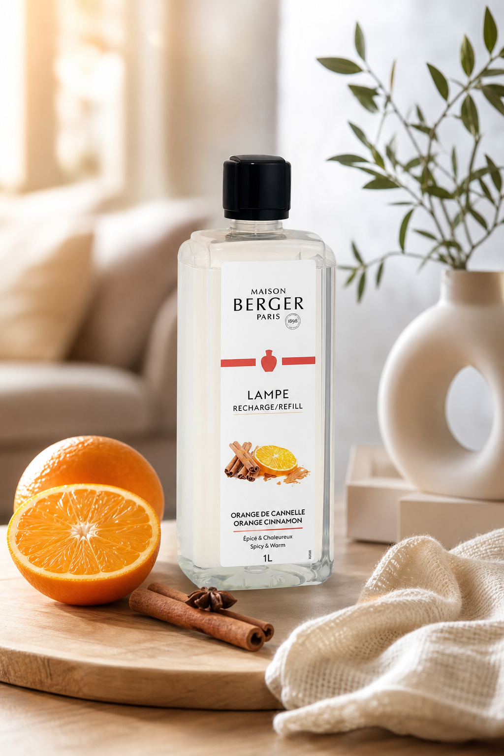 Maison Berger Paris Nachfüller mit Orange und Zimt im Wohnambiente