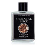 Flasche mit Etikett Oriental Spice Fragrance Oil von Ashleigh Burwood