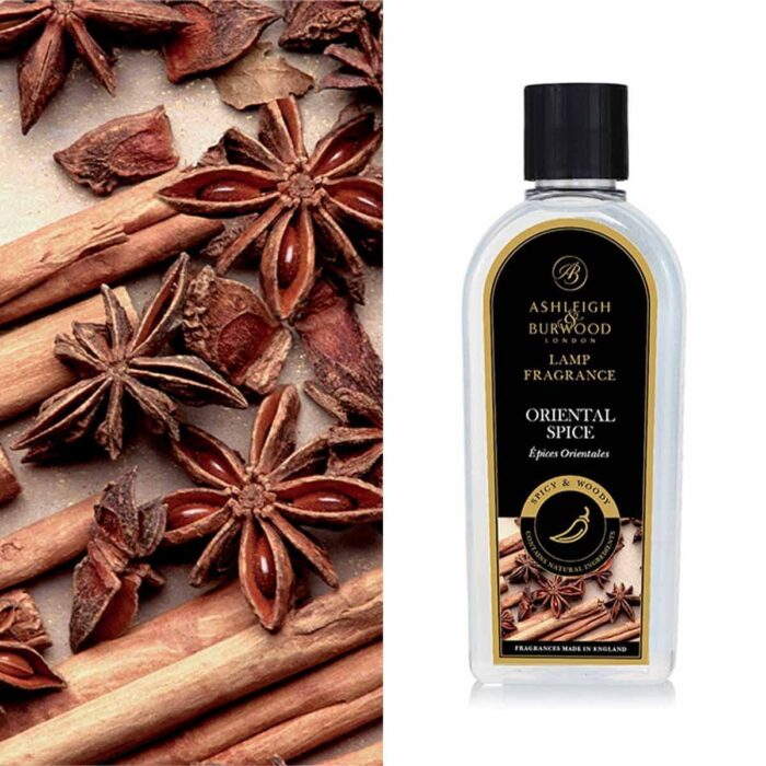 Ashleigh & Burwood Oriental Spice Lamp Fragrance Flasche vor Gewürzen