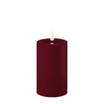 Outdoor Stumpenkerze LED bordeaux 7,5 x 12,5cm – Produktansicht