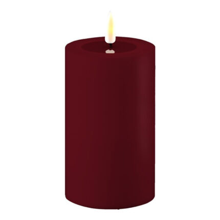 Outdoor Stumpenkerze LED bordeaux 7,5 x 12,5cm – Hauptansicht