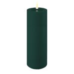 Outdoor Stumpenkerze LED dunkelgrün 7,5 x 20cm – Produktansicht