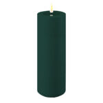 Outdoor Stumpenkerze LED dunkelgrün 7,5 x 20cm – Hauptansicht