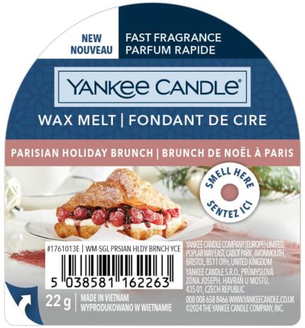 Yankee Candle Wax Melt Verpackung mit Aufdruck Parisian Holiday Brunch