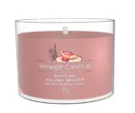 Yankee Candle Parisian Holiday Brunch Kerze mit sichtbarem Docht