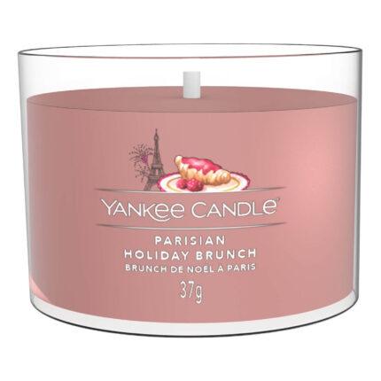 Yankee Candle Parisian Holiday Brunch Kerze mit sichtbarem Docht