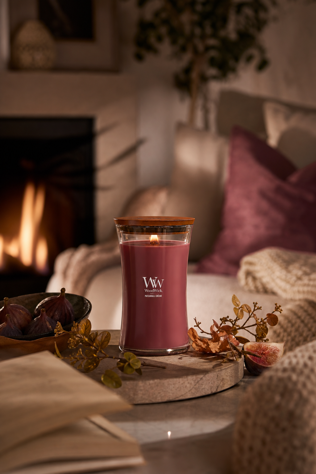 Patchouli Crème 454g in einer stimmungsvollen Anwendungsszene