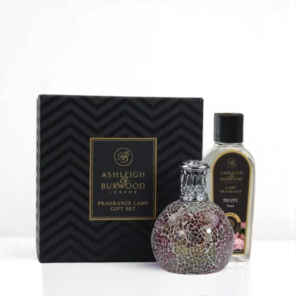 Duftlampe mit Mosaikmuster, Duftölflasche und Geschenkbox von Ashleigh & Burwood