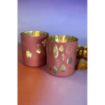 Piazza Ahorn Votivglas 7cm glory pink/gold – Hauptansicht