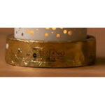 Piazza Basis für Votivglas 8cm gold – Produktansicht