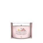 Verpackte Yankee Candle Pink Cherry & Vanilla Votivkerze mit Blumenmotiv