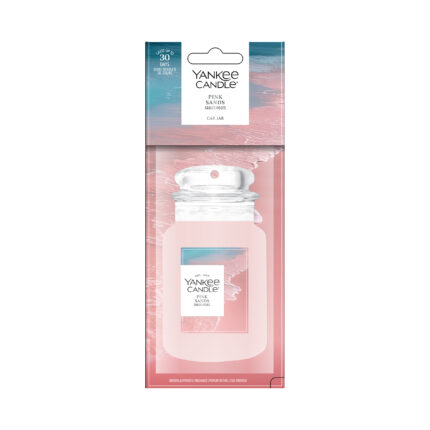 Verpackter Yankee Candle Pink Sands Car Jar mit sichtbarem 30-Tage-Hinweis