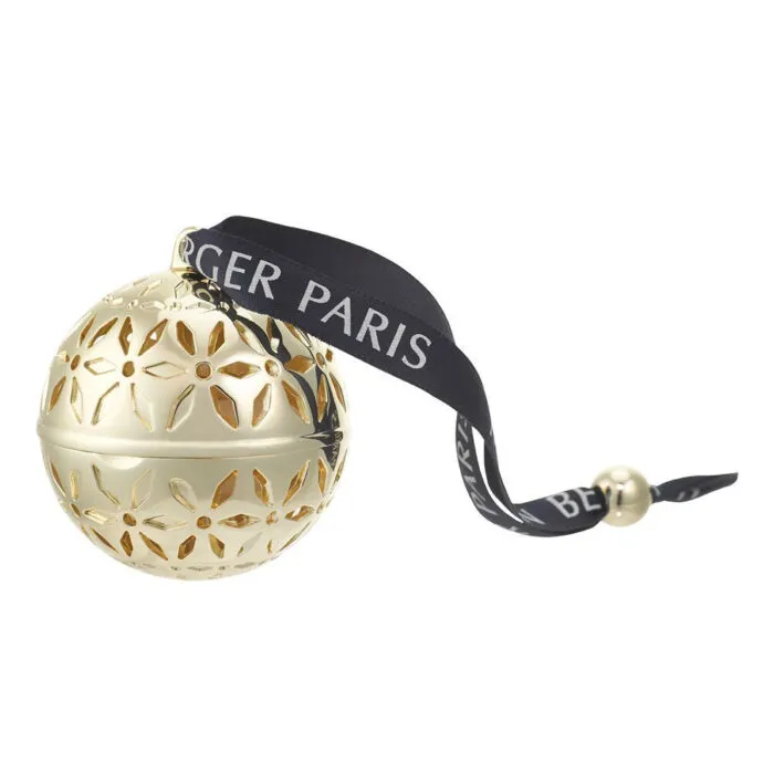 Verpacktes Maison Berger Duftset mit Diffusor, Nachfüllflasche und goldenem Dufthänger