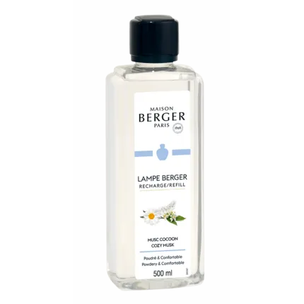 Freigestellter Maison Berger Paris Nachfüller Musc Cocoon mit schwarzem Verschluss
