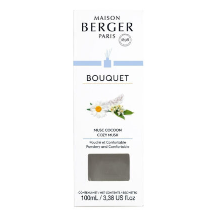 Vorderseite der Bouquet-Verpackung mit Musc Cocoon Duftbezeichnung