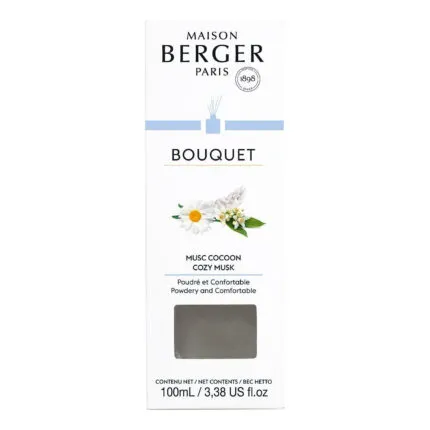 Vorderseite der Bouquet-Verpackung mit Musc Cocoon Duftbezeichnung