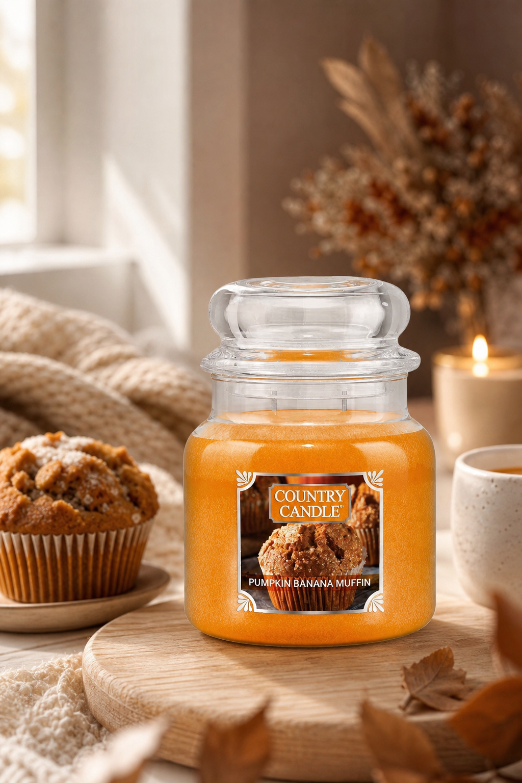 Pumpkin Banana Muffin 454g in einer stimmungsvollen Anwendungsszene