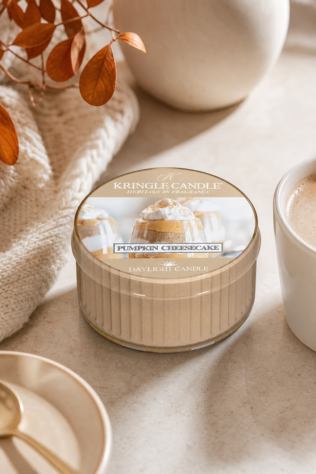 Pumpkin Cheesecake Daylight 42g in einer stimmungsvollen Anwendungsszene