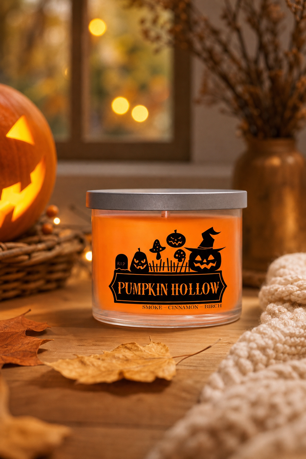 Pumpkin Hollow 312g in einer stimmungsvollen Anwendungsszene