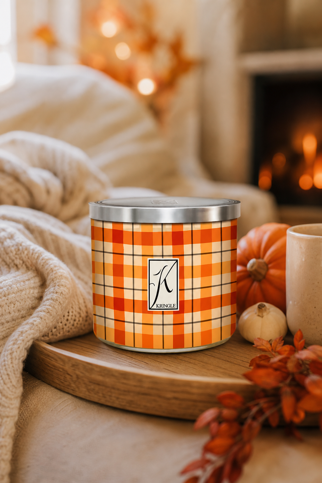 Pumpkin Rum Toddy 396g Tumbler 3-Docht in einer stimmungsvollen Anwendungsszene