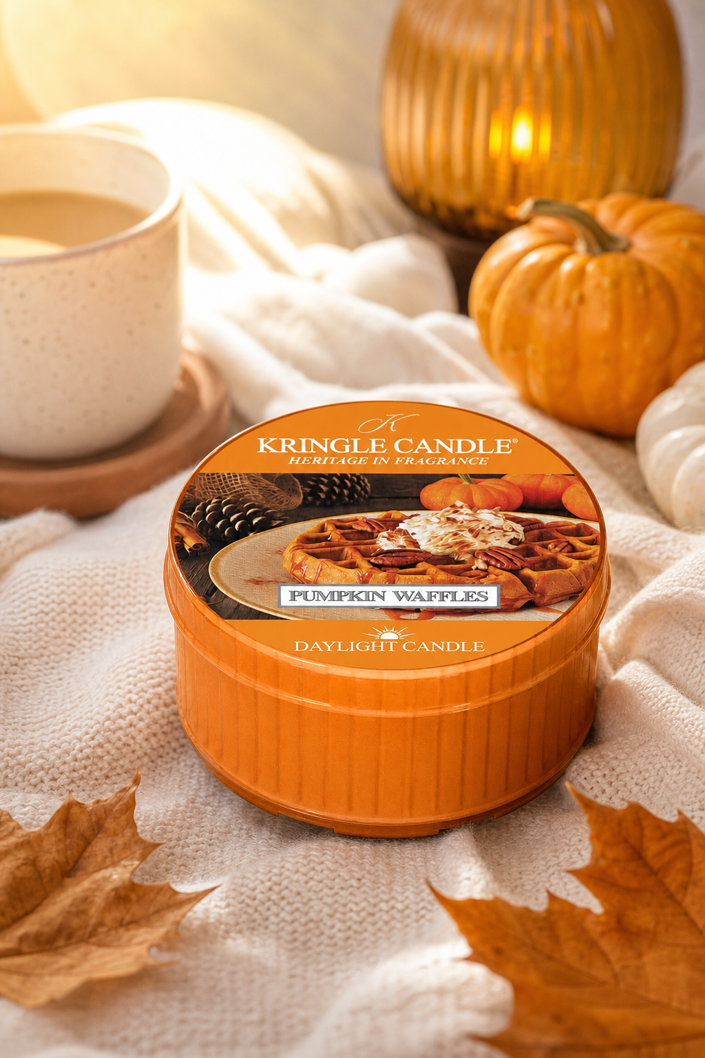 Pumpkin Waffles Daylight 42g in einer stimmungsvollen Anwendungsszene