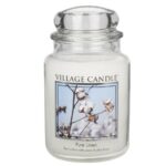 Pure Linen Kerze von Village Candle im transparenten Glas