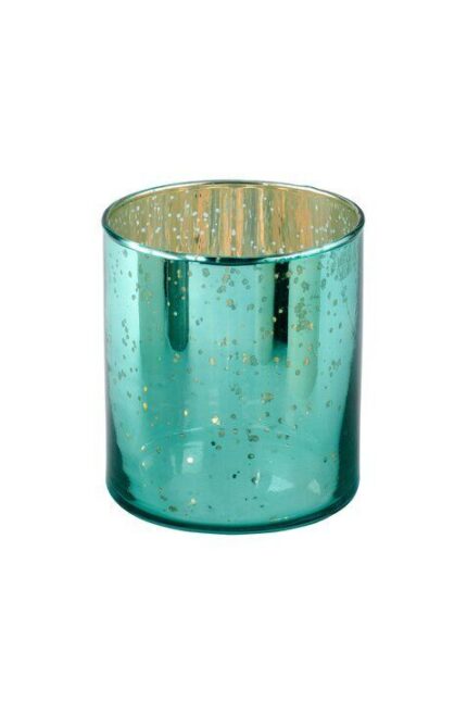 Rapsody Windlicht 9cm neon aqua – Produktansicht