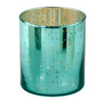 Rapsody Windlicht 9cm neon aqua – Hauptansicht