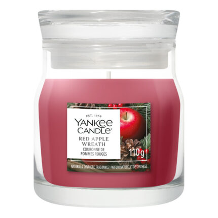 Yankee Candle Red Apple Wreath Duftkerze im Glas mit 110 g Inhalt