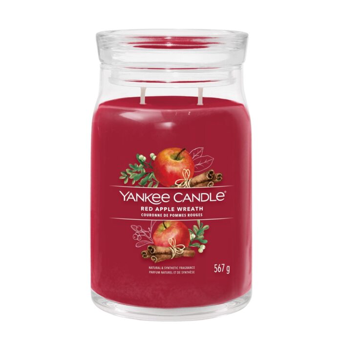Red Apple Wreath Signature Jar 567g 2-Docht – Produktansicht