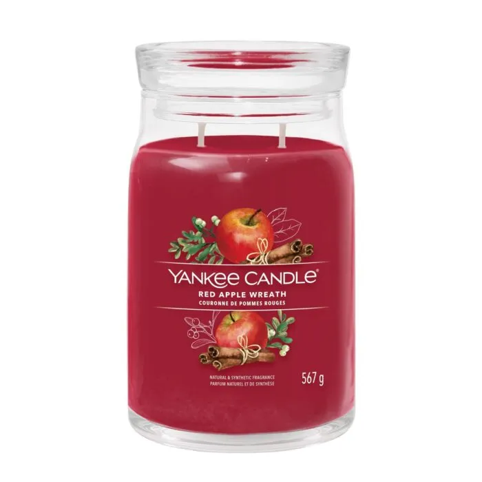 Red Apple Wreath Signature Jar 567g 2-Docht – Produktansicht