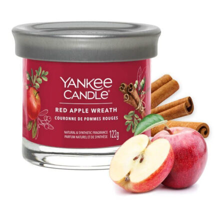 Yankee Candle Red Apple Wreath Tumbler mit Äpfeln und Zimtstangen