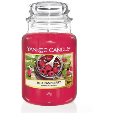 Yankee Candle Red Raspberry Duftkerze im Glas mit Deckel