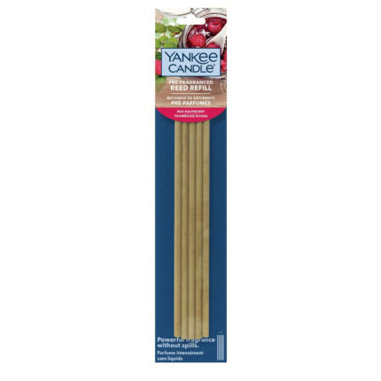 Yankee Candle Red Raspberry Reed Refill mit fünf Duftstäbchen in Verpackung
