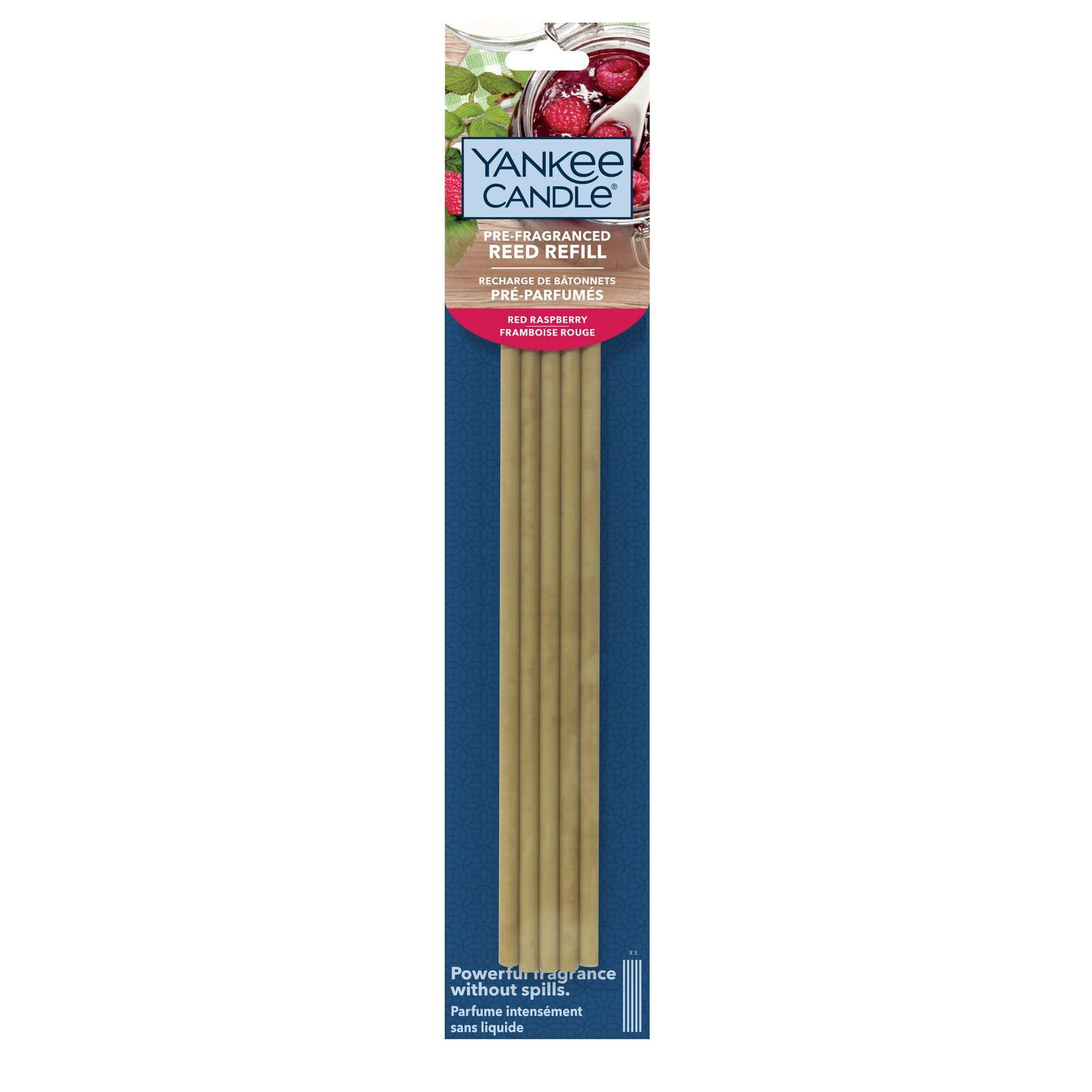 Yankee Candle Red Raspberry Reed Refill Yankee Candle Red Raspberry Reed Refill mit fünf Duftstäbchen in Verpackung