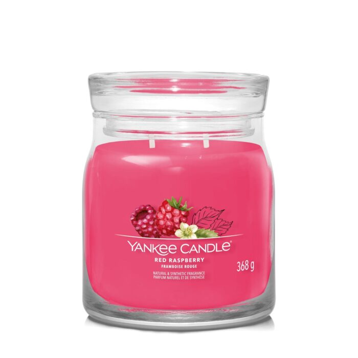 Red Raspberry Signature Medium Jar 368g 2-Docht – Produktansicht