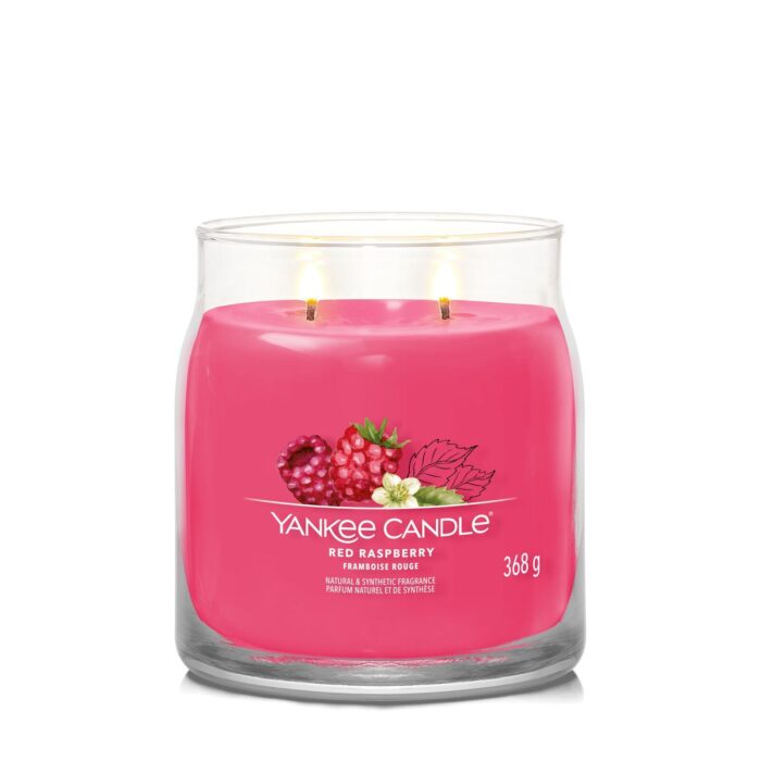 Red Raspberry Signature Medium Jar 368g 2-Docht – Produktansicht
