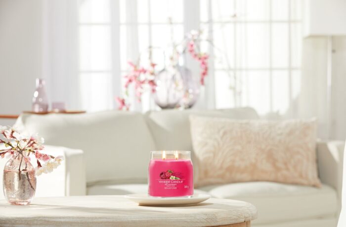 Red Raspberry Signature Medium Jar 368g 2-Docht – Produktansicht